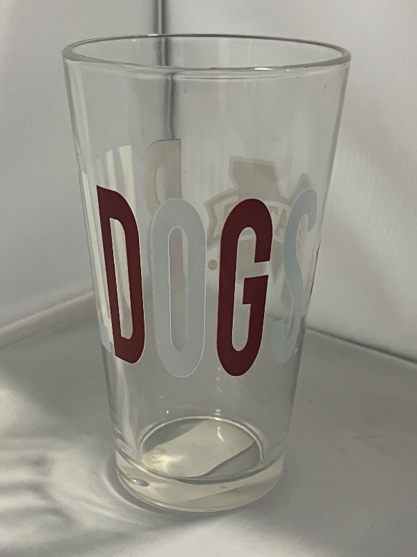 Photo 1 of BullDogs Glass Drinking Cup 