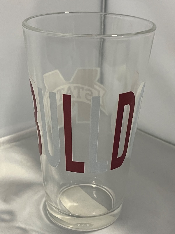 Photo 1 of BullDogs Glass Drinking Cup 