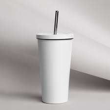 Photo 1 of 20oz. White Sublimation Tumbler with Straw