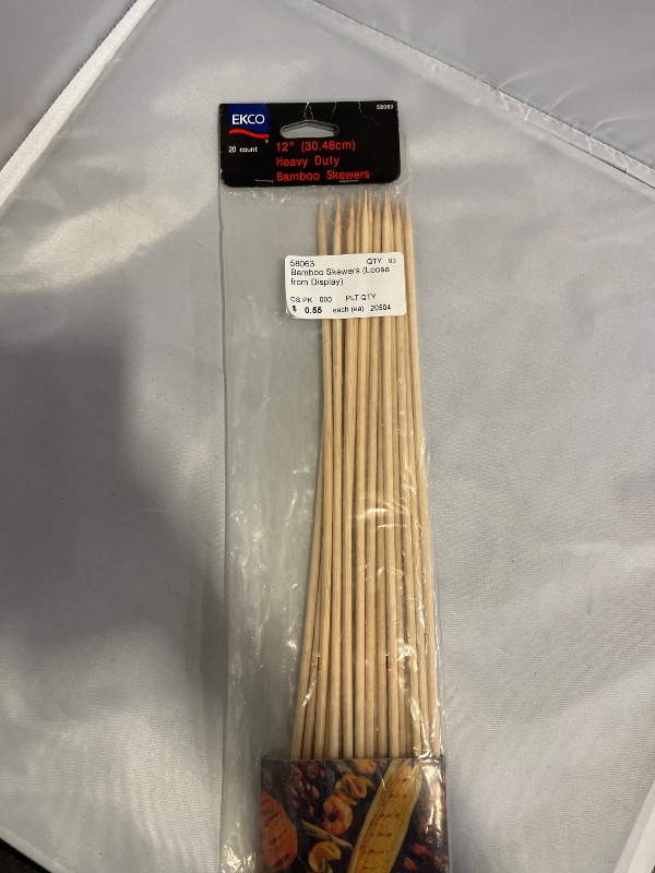 Photo 1 of 12-Inch Bamboo Skewers 20 count 