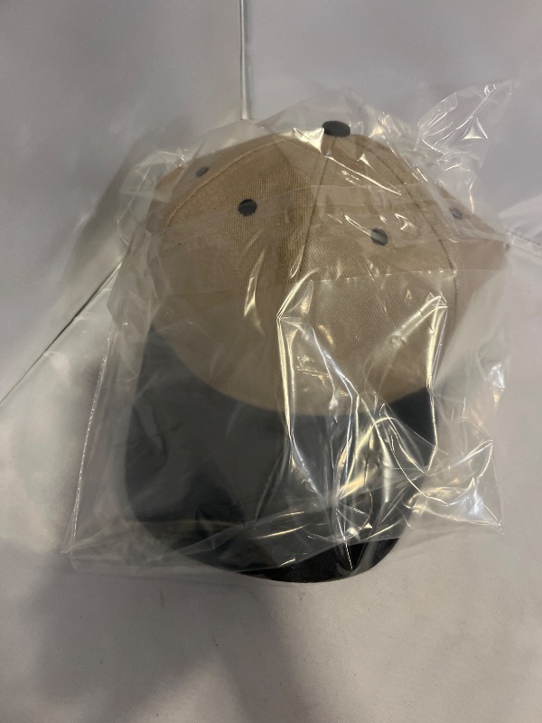 Photo 1 of Heavy Brushed Cotton 6 Panel Low Crown Plain Solid Two Tone Baseball Caps Hats
