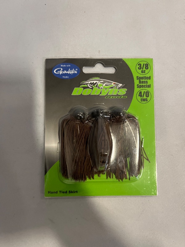 Photo 1 of DOBYNS RODS Spotted BASS Special JIG 3/8 OZ/GAMA Hook 4/0 / 3 Pack / 2TONE Brown Craw