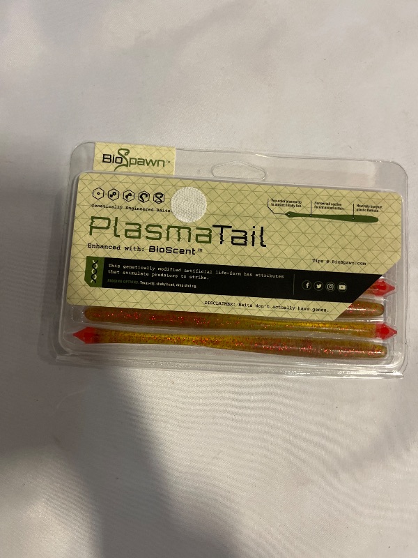 Photo 1 of BioSpawn 6.5" PlasmaTail Watermelon Red Flk/Red