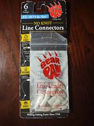 Photo 1 of 6pack Bear Paw No-Knot Line Leader Connectors