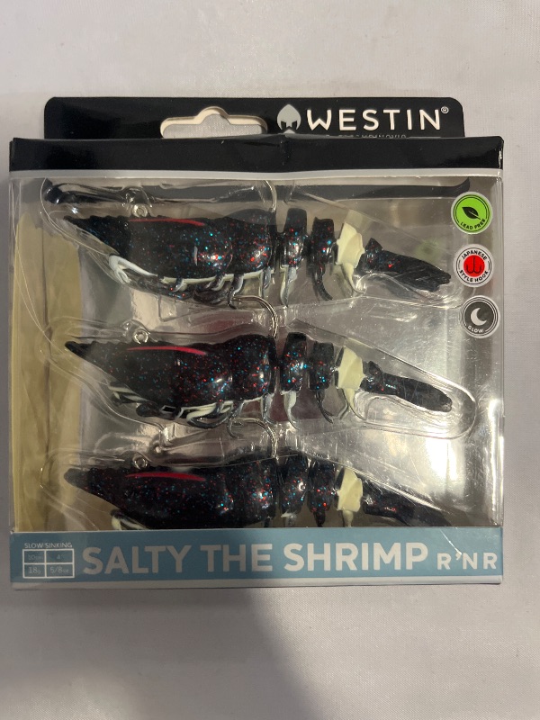 Photo 1 of 4" Westin Shrimp Salty DOA Snook,Tarpon,Trout,Red Fish,Snapper Fishing Lure 3 Pk