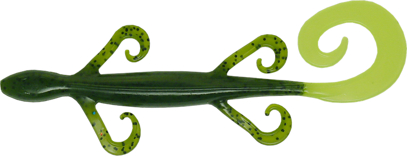 Photo 1 of Big Bite Baits 8" Kriet Lizard 8/pk Watermelon Chartreuse Tail