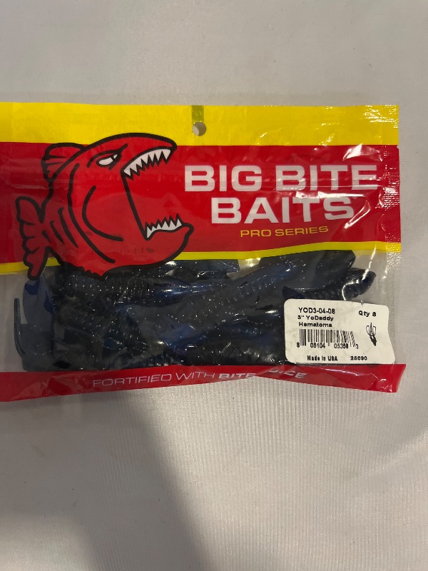 Photo 1 of Big bite bait 3" YoDaddy Hematoma 8pack