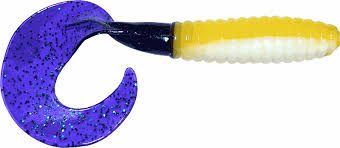 Photo 1 of Big Bite Baits 5" Fat Grub acid rain/junebug 10pack
