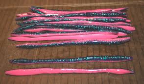 Photo 1 of Big Bite Baits 4" finesse worm junebug/bubble gum 15pack
