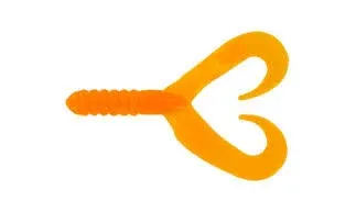 Photo 1 of Big Bite Baits 4" tein tall grub orange 10pack