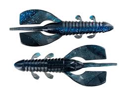 Photo 1 of Big Bite Baits 3" YoDaddy black/sapphire blue silver 8pack