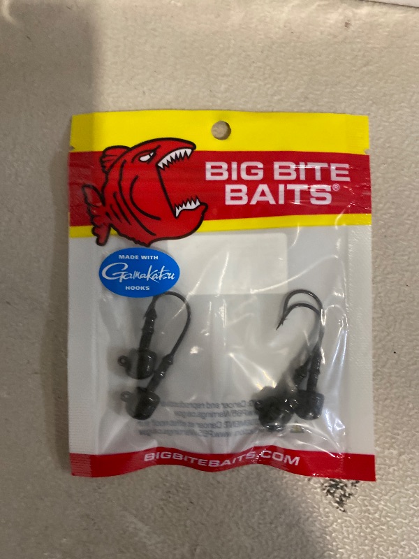 Photo 1 of Big Bite Baits 1/4 OZ RAM Head/Green Pumpkin (4 Pack)