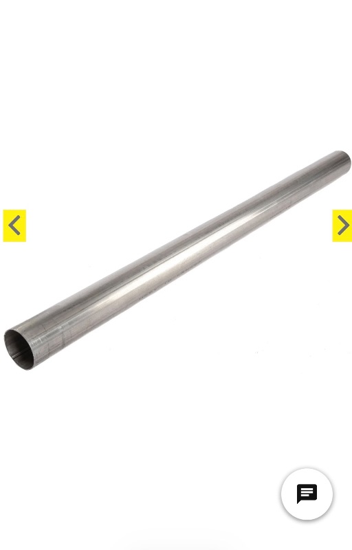 Photo 1 of  2PCS Aluminized Exhaust Tubing [3 in. O.D. x 4 ft. L]