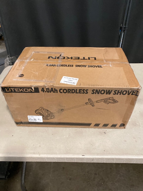 Photo 1 of 20V 13-Inch Cordless Brushless Snow Shovel, Cordless Snow Blower with 2x4Ah Battery, Battery Snow Blower with Directional Plate & Adjustable Front Handle (2 * 4Ah Battery & Quick Charger Included)