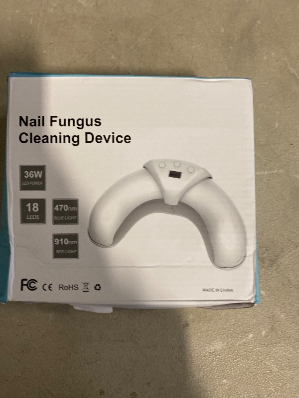 Photo 1 of Jnismy Nail Fungus Light with 22 LED Beads Automatic Fingernails Toenails Fungus Light Treatment Device Onychomycosis Removal Therapy Lamp