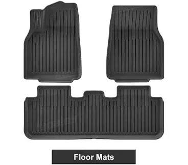 Photo 1 of Model Y Juniper Floor Mats TPE Trunk Liners Stain Resistant Seat Back Cover Tesla All Weather Mats 3Pcs/Set Floor Mats & 3Pcs/set Trunk Mats+3pcs/set seat Back Mats 