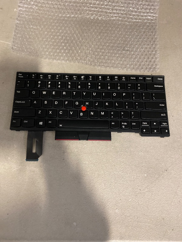 Photo 1 of Replacement Keyboard for ThinkPad T480S T490 T495 E480 E490 E495 L380 L390 L480 L490 Series Laptop with Backlit US Layout