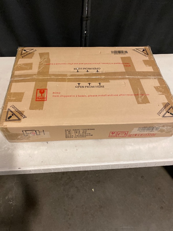 Photo 1 of Karl home Computer Desk with Drawers & Storage Cabinet, Small Office Desk PC Laptop Workstation for Home, Studio, Office, Apartment, Black