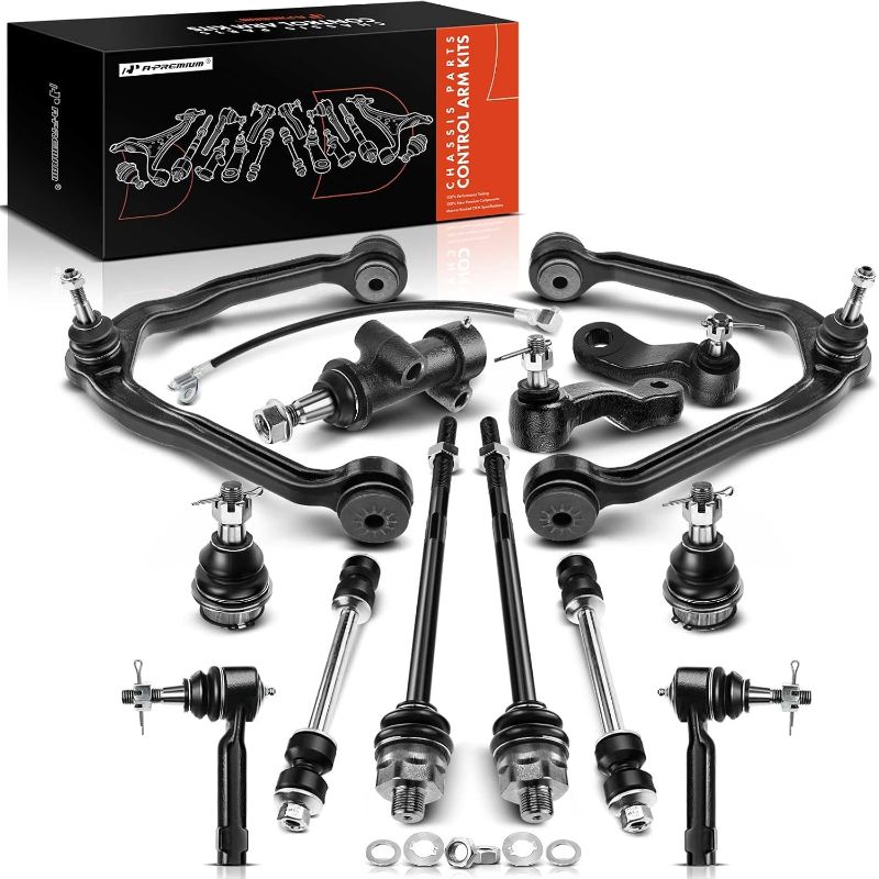 Photo 1 of A-Premium 13Pc AWD 4WD Front Suspension Kit, For Chevy GMC Silverado 1500 Sierra 1500 Suburban Avalanche Tahoe Yukon XL Escalade EXT ESV, Upper Control Arm Lower Ball Joint Sway Bar Link Tie Rod End