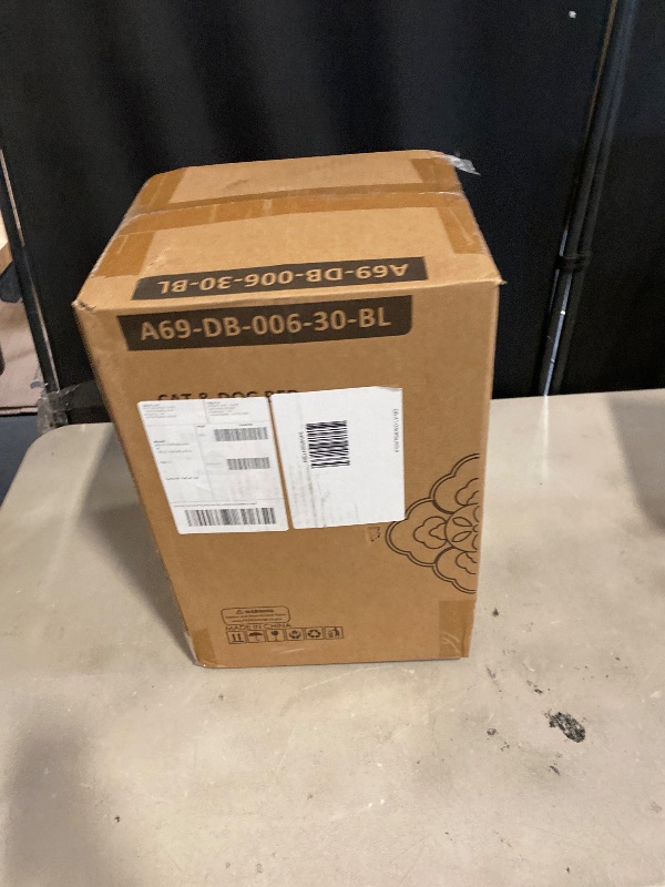 Photo 1 of Athena Collection Dog Bed Large Size Dog, 32 Inches Washable Dog Bed for Large Cats Pets, Cozy Soft Warming Fabric with Nonskid Bottom, Blue