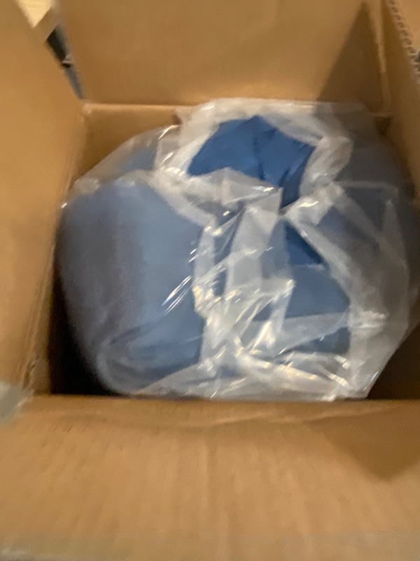 Photo 1 of Athena Collection Dog Bed Medium Size Dog, 27 Inches Washable Dog Bed for Medium Pets Cats, Cozy Soft Warming Fabric with Nonskid Bottom, Blue