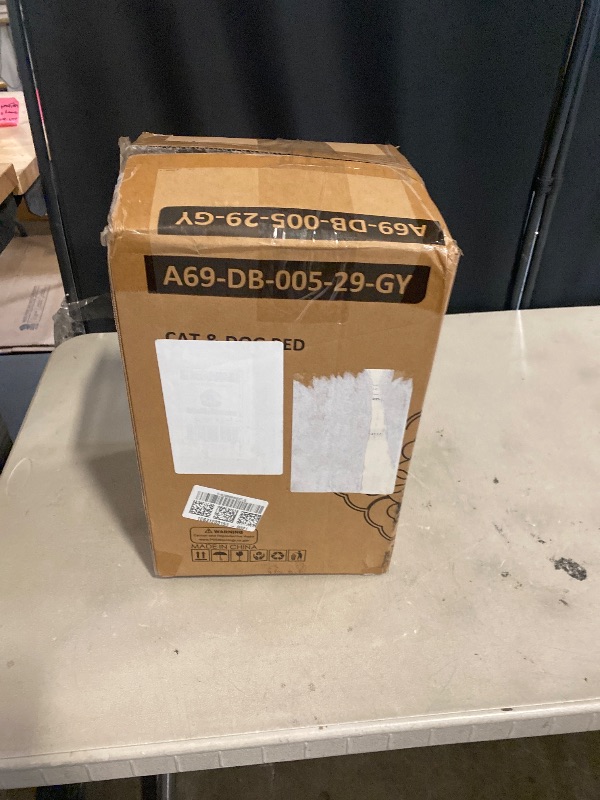 Photo 1 of Athena Collection Small Dog Bed, 28 Inches Washable Dog Crate Bed for Small Dogs Puppy Cats Pets, Faux Fir Calming Crate Pad Warming Cozy Soft, Grey