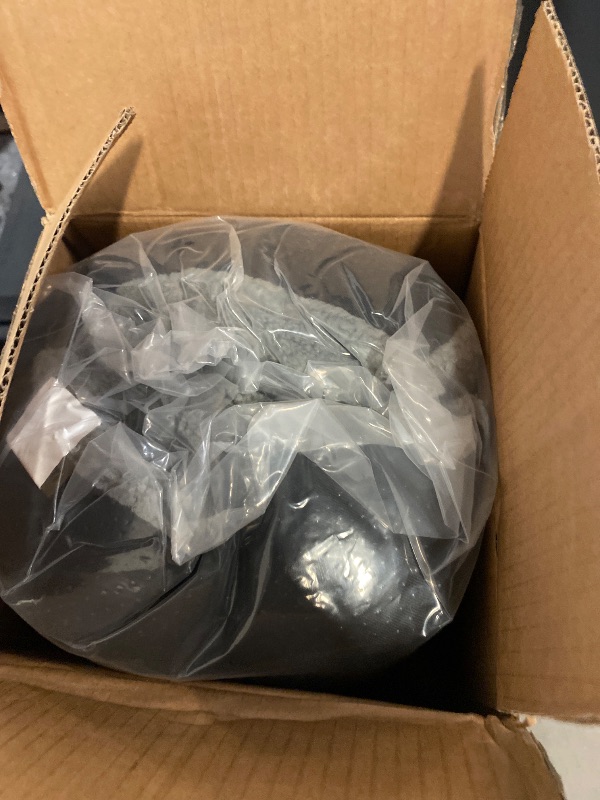 Photo 1 of Athena Collection Small Dog Bed, 28 Inches Washable Dog Crate Bed for Small Dogs Puppy Cats Pets, Faux Fir Calming Crate Pad Warming Cozy Soft, Grey