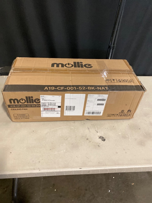 Photo 1 of Athena Collection Low Profile Ceiling Fan, 52" Modern Flush Mount Ceiling Fan with Remote Control and No Light, 6-speed and Timing Control Reversible DC Motor for Living Room Bedroom Garage, Black