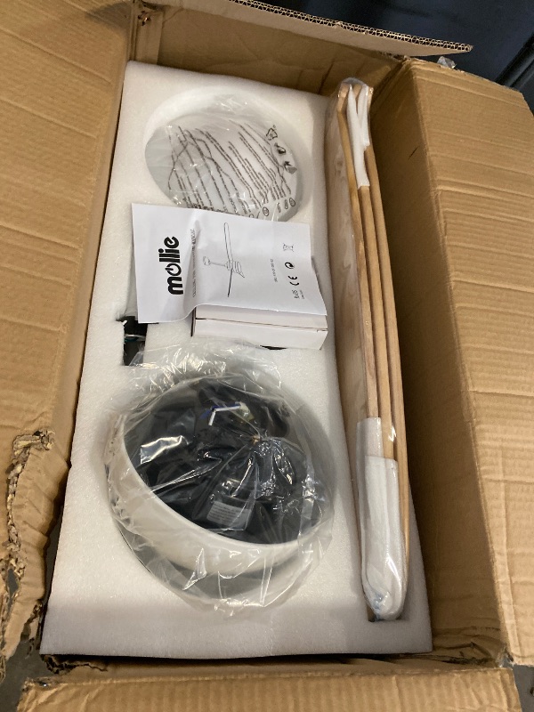 Photo 1 of Athena Collection Low Profile Ceiling Fan with Light, 52" Modern Flush Mount Ceiling Fan with Remote for 6-speed and Timing Control, Reversible DC Motor for Indoor Living Room Bedroom Garage, White