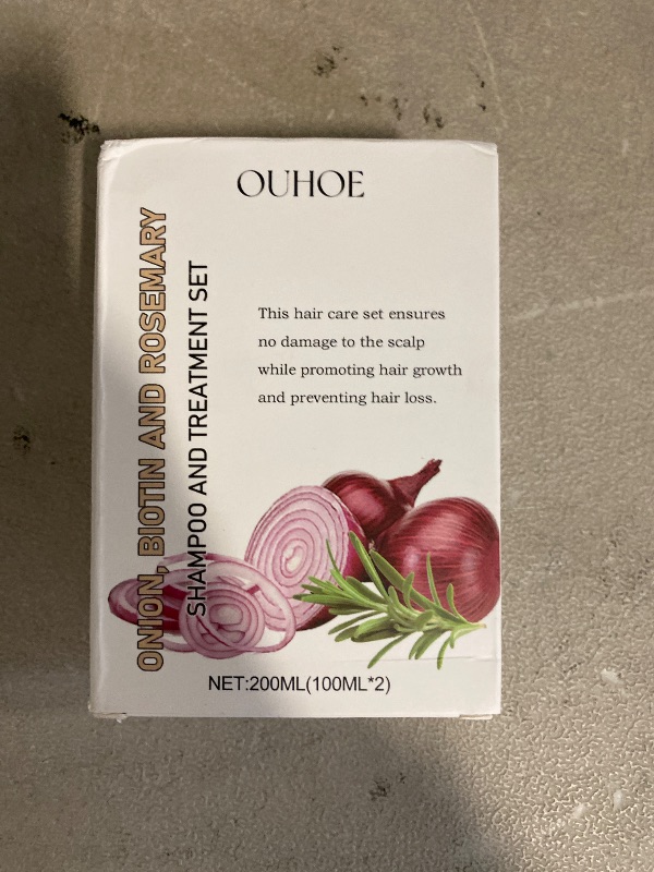Photo 1 of Onion Biotin and Rosemary Shampoo & Treatment Set for Stronger, Thicker and Longer Hair - Soft and Shine, Hair Loss and Thinning Hair, Growth Shampoo for All Hair Types Conditioner Hair Care