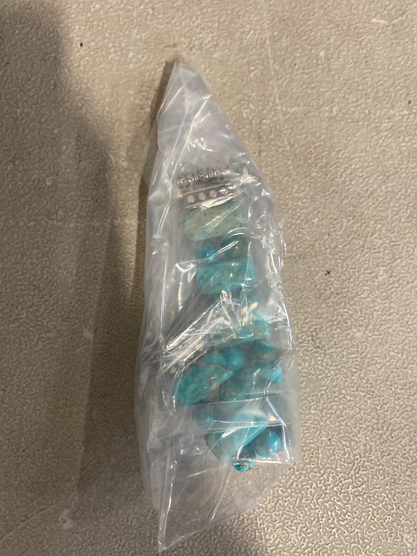 Photo 1 of Boho Natural Stone Bracelet Compatible with Apple Watch Band 42mm 44mm 45mm 49mm Handmade Beaded Rainbow Imperial Jasper Stones for iWatch Straps Replacement (Turquoise42/silver/M)