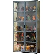 Photo 1 of Curio Display Cabinet,Display Cabinet With 5-Tier Storage Shelves,Collectibles Toy Organizers Rack & Display Shelf,Trophy Display Case,Single Door Design,Storage Shelves With Glass Door