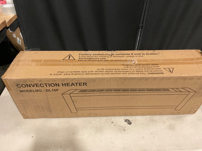 Photo 1 of Air Choice 33” Baseboard Heater, 1500W Fireplace Heater with Top Air Outlet, Remote, Adjustable Thermostat, 12H Timer, Overheat&Tip-Over Protection, No Fan Design, Space Heater for Large Room Office