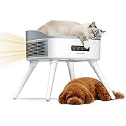 Photo 1 of HomeRunPet Pet-Safe Space Heater with Heated Cat Bed - 2-in-1 Ceramic Heater for Room & Pets, 1300W Fast Heat, Energy Saving