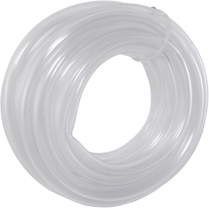 Photo 1 of Eastman 3/8 Inch ID (1/2 Inch OD) PVC Clear Vinyl Tubing, 20 Foot Length, 98566