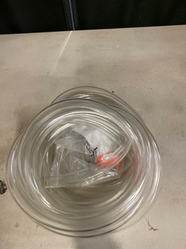 Photo 1 of Eastman 3/8 Inch ID (1/2 Inch OD) PVC Clear Vinyl Tubing, 20 Foot Length, 98566