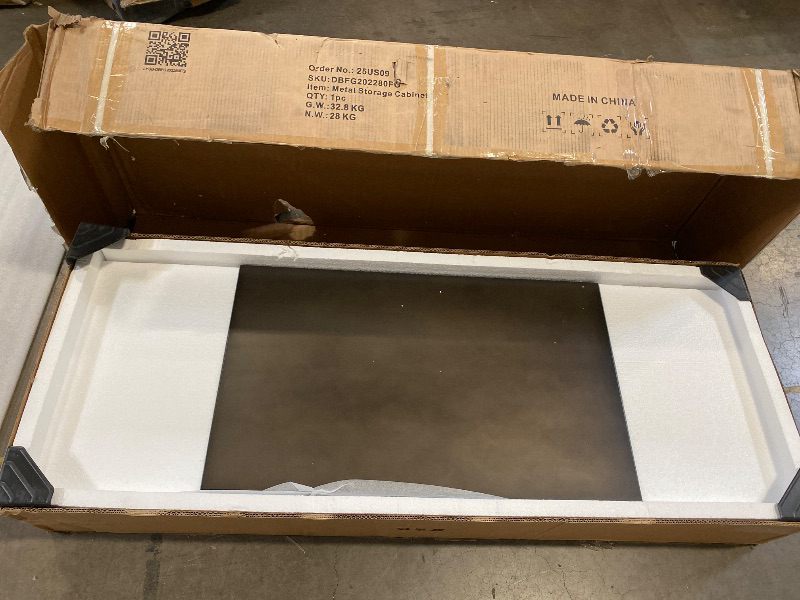 Photo 1 of AFAIF Metal Locker Storage Cabinet, 55" Steel Retro Wardrobe, 4 Doors Lockable, Adjustable Feet Organizer Locker for Employees Home Office School Gym (4 Doors)