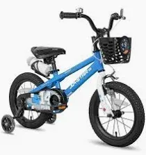 Photo 1 of JOYSTAR Pluto Kids Bike with Training Wheels for 14 inch Bike, Blue