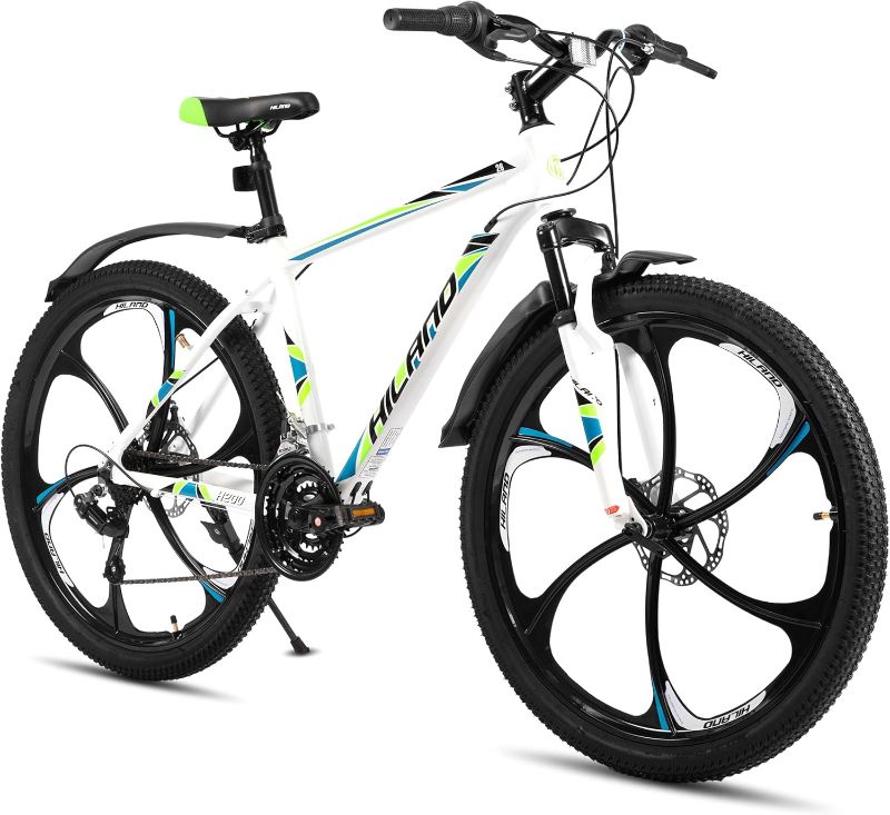 Photo 1 of HILAND 26" MTB Mountain Bike for Men Women Adults, 18-Speed, Disc Brake, Lightweight Aluminum Frame, 3/6 Spoke Wheel
