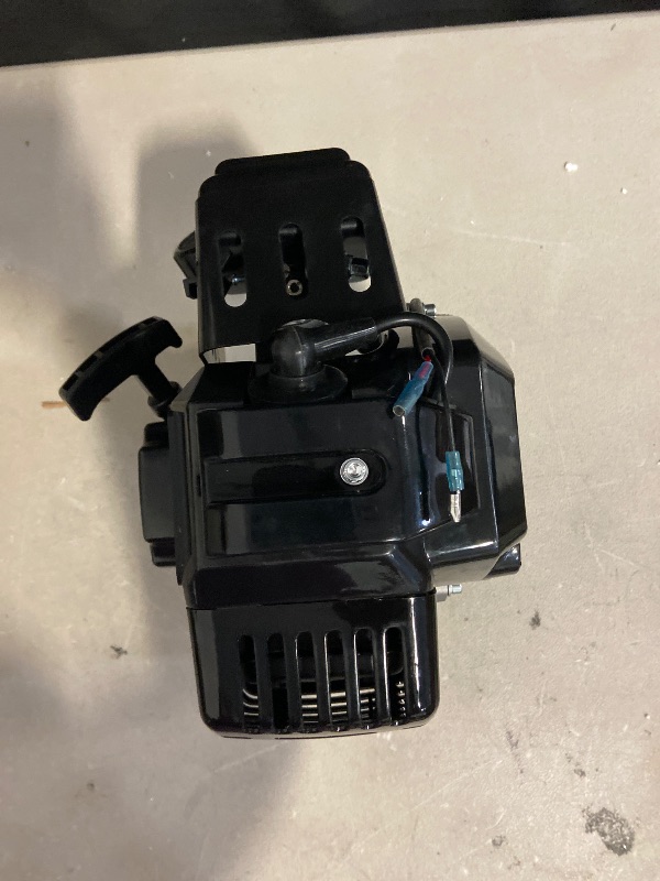 Photo 1 of 49CC 2-Stroke Engine Motor, Pull Start Single Cylinder Air Cooled Replacement Motor Engine with Fuel Tank for ATV, Scooters, Mini Bike, Mini Choppers(USA Stock)
