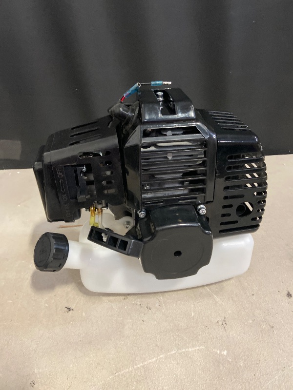 Photo 1 of 49CC 2-Stroke Engine Motor, Pull Start Single Cylinder Air Cooled Replacement Motor Engine with Fuel Tank for ATV, Scooters, Mini Bike, Mini Choppers(USA Stock)
