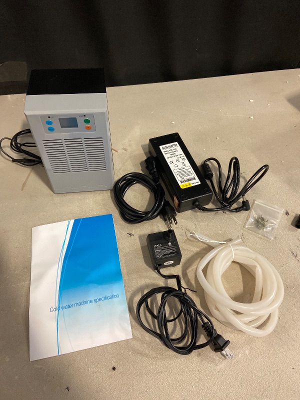 Photo 1 of 30L/7.93GAL Aquarium Water Chiller Fish Tank, Hydroponic Fish Water Tank Chiller with LED Display, Perfect for Home Shrimp Jellyfish Breeding Aquaculture
