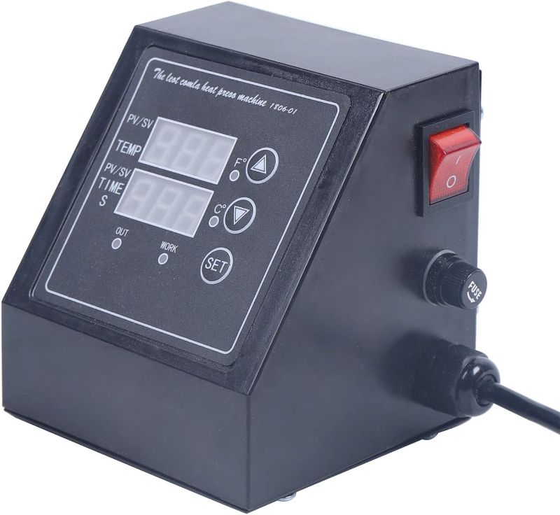 Photo 1 of 110V 800W Heat Press Control Box Replacement Digital Box LED Controller Digital Panel Accessory Machine for K-Type Machines, Roasting Cup Machine, Heat Transfer, Cap Hot Labeling Machine

