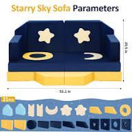 Photo 1 of 20 PCS Modular kids play couch-universe theme toddler couch