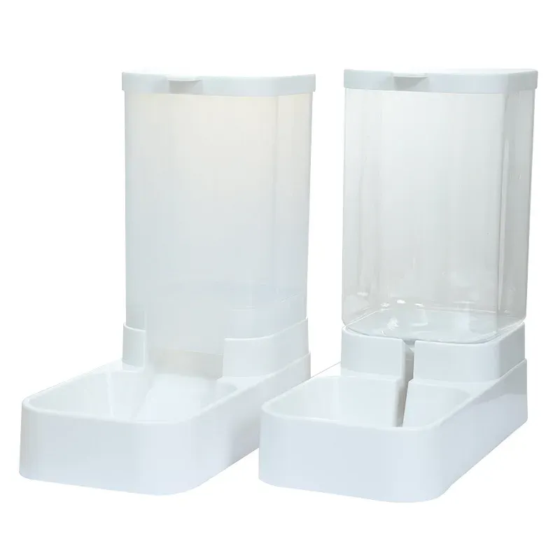 Photo 1 of Automatic Dog Cat Gravity Food and Water Dispenser Set with 3.5L Plastic Pet Food Bowl for Small and Large Pets