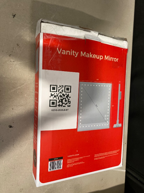Photo 1 of VANITII Makeup Mirror with 48pcs LED Lights 12"x9" Hollywood Vanity Mirror with 3 Color Modes and Dimmable Smart Touch Light Up Mirror with 10X Magnification for Tabletop Dormitory