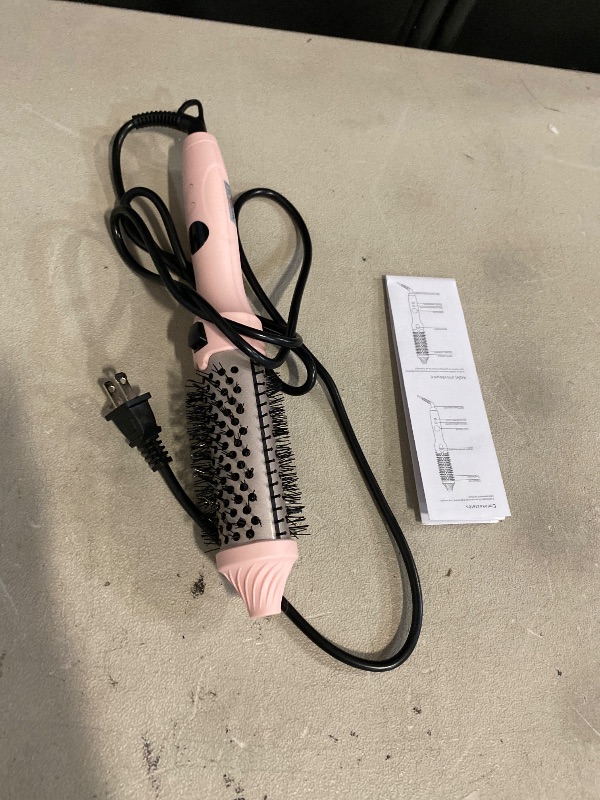 Photo 1 of Thermal Brush Blowout Boost Grande, 1.77 Inch Heated Round Brush for Long Hair Blowout, Tourmaline Ceramic Negative Ion Technology Reduce Hair Damage, Dual Voltage Sakura Pink