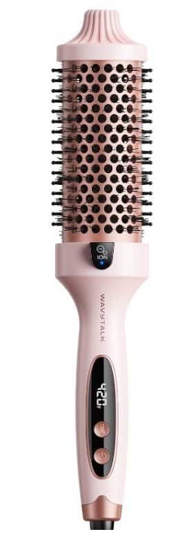 Photo 1 of Thermal Brush Blowout Boost Grande, 1.77 Inch Heated Round Brush for Long Hair Blowout, Tourmaline Ceramic Negative Ion Technology Reduce Hair Damage, Dual Voltage Sakura Pink