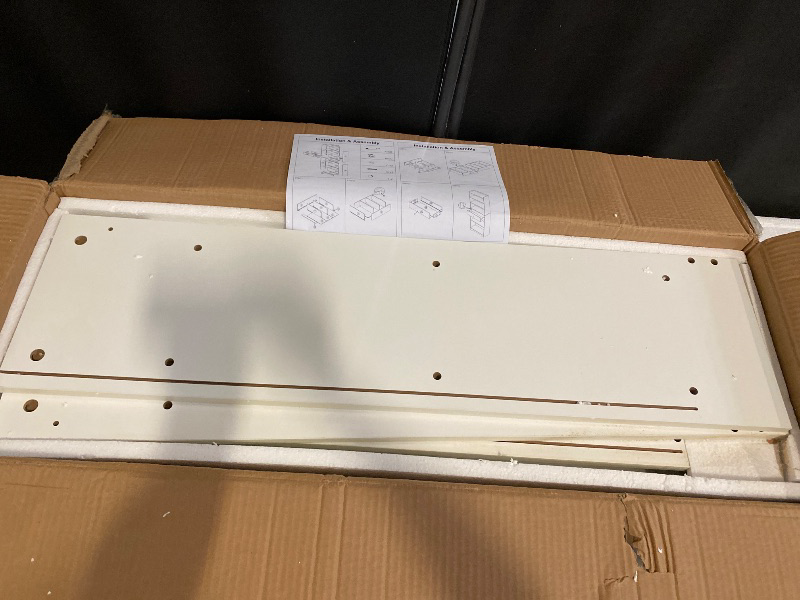 Photo 1 of Display Storage Cabinet w/ 6-Tier Shelf and 1 Drawer White