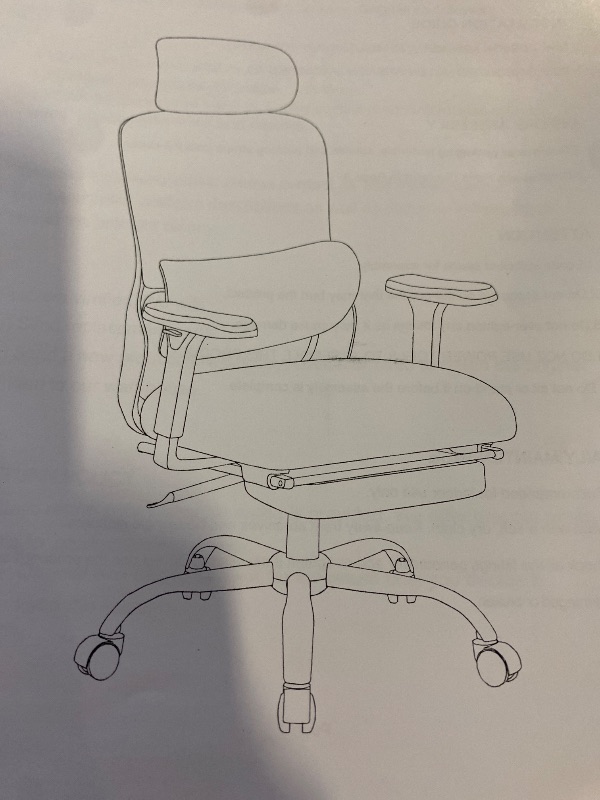 Photo 1 of Ergonomic Office Chair, High Back Desk Chair with Lumbar Support and Adjustable Headrest, Swivel Home Office Chair, Computer Office Chair, 300lbs, Brown